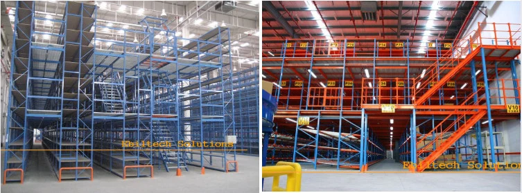 Heavy Duty Industrial Metal Mezzanine 2 Floors Systems in Thailand Project