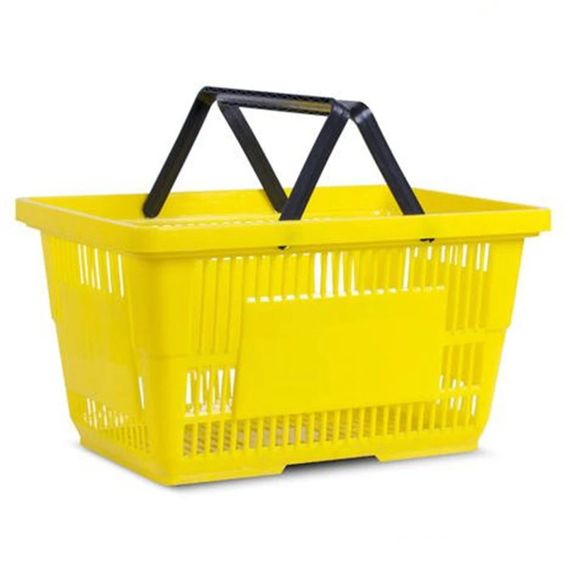 Wholesale Retail Store Display Shopping Basket Hand Held Grocery Store Supermarket Plastic Shopping Basket