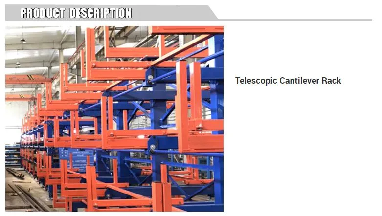 Pipe Storage Rack Adjustable Roll out Cantilever Racking System