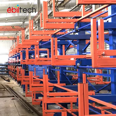 Ebiltech Racking Supplier, einziehbares Regalsystem mit Doppelseitenarm und freitragendem Regal