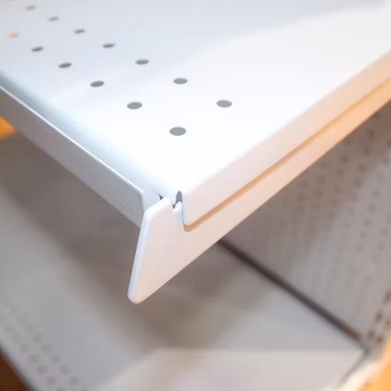 Doppelseitiges Gondelregal aus Metall für Großmärkte