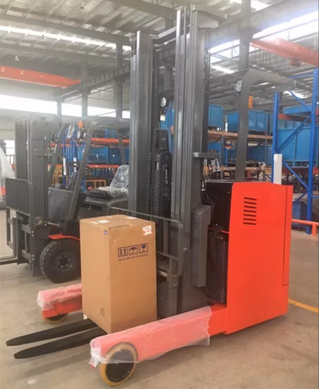 Drive-in-Rack 2-Tonnen-Reach-Warehouse-Gabelstapler-Batterie-Elektro-Reach-Truck-Preis